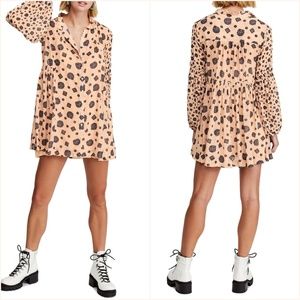 Free People Turn Turn Mock Neck Mini Dress